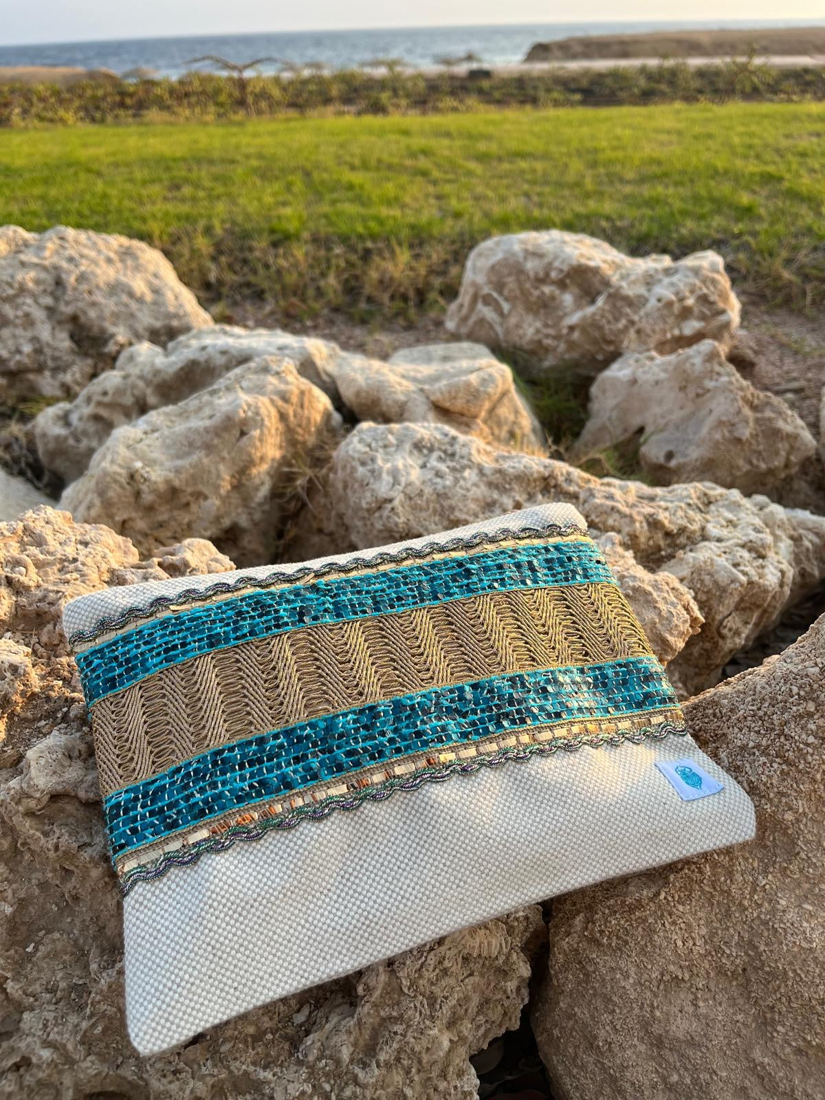 skaraBe Statement Clutch - Modell Ocean Breath