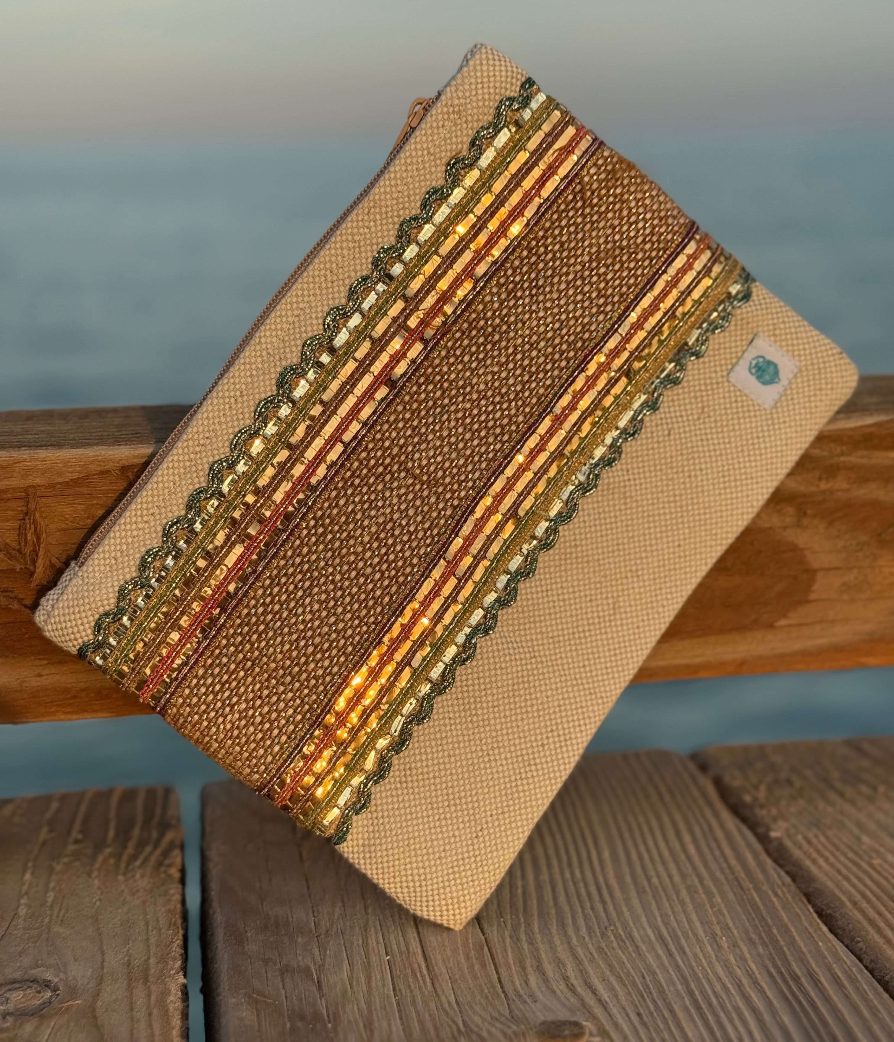 skaraBe Statement Clutch - Sahara Glow
